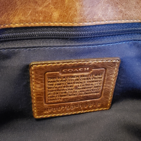 COACH Vintage Patchwork Shoulder Bag in Multicolors - Picture 9 of 12